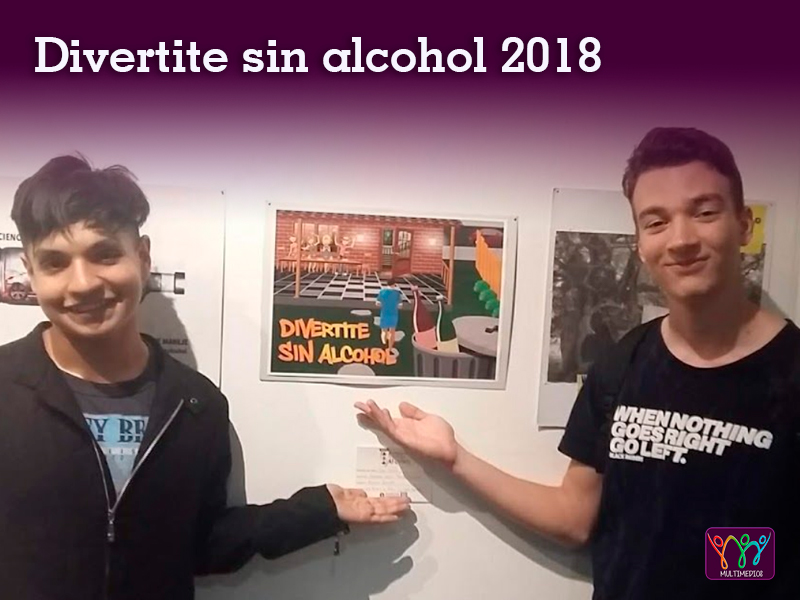 Alumnos de 6to. año - Concurso de afiches divertite sin alcohol - Organizado por la Asociación civil Divertite sin alcohol, Sancor seguros y el Centro Cultural Borges